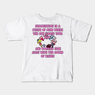 summer quote design tshirt Kids T-Shirt